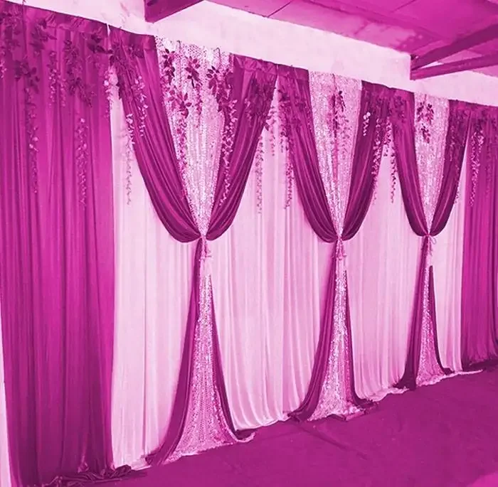 backdrop curtain for wedding,party 300cm tall by 600cm wite