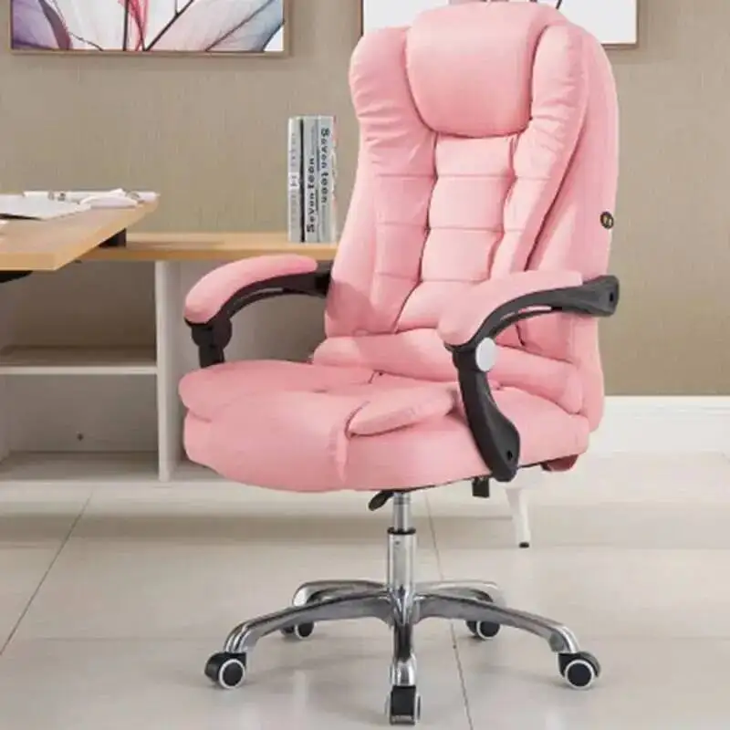 Office Roller Chair Designer Headrest Fabric Comfy Adjustable Sleep Gaming High Handle Chairs Seat Chaises Backrest Furniture