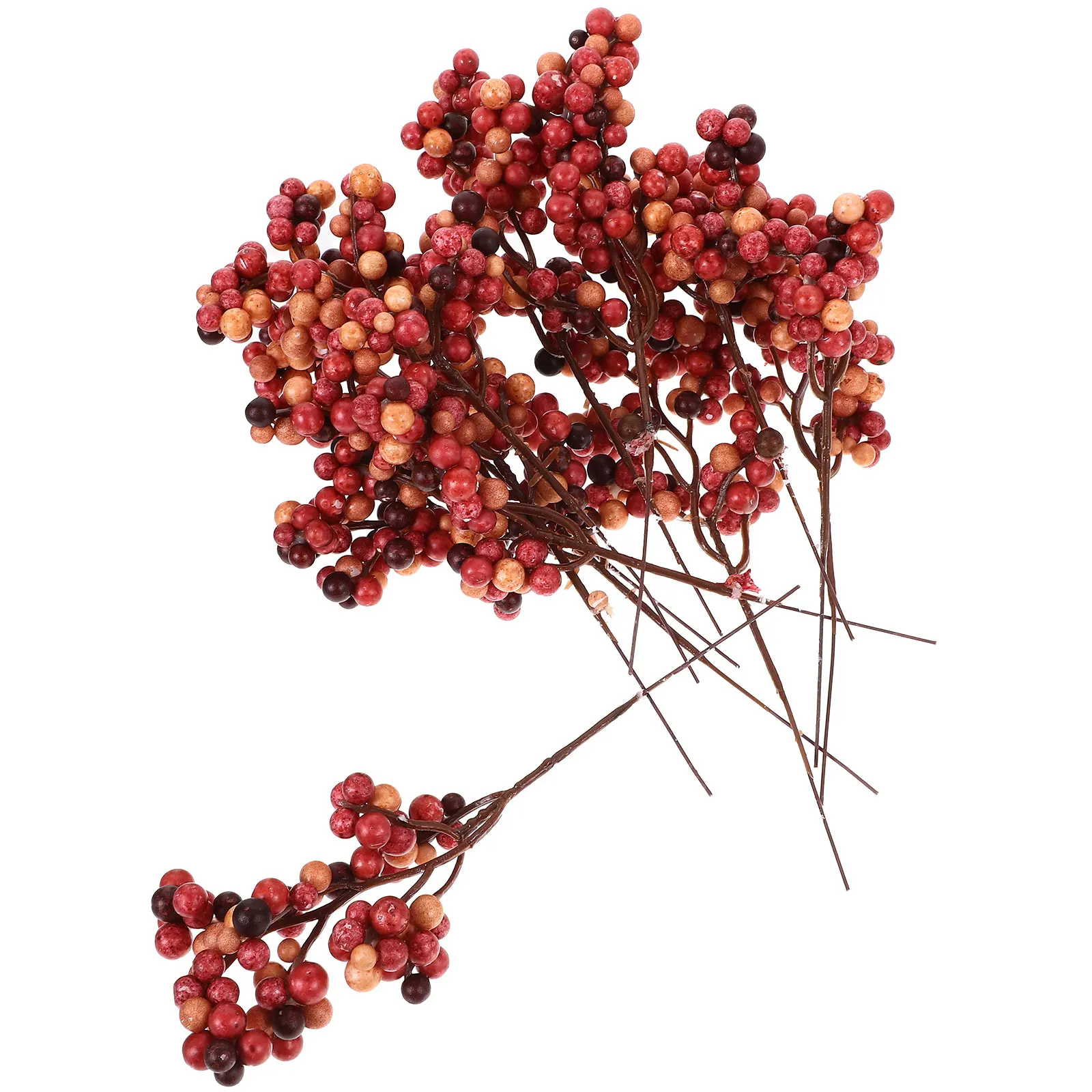 

Christmas Berries Ornaments Berry Decorations Faux Picks Artificial Branches Plastic Stems