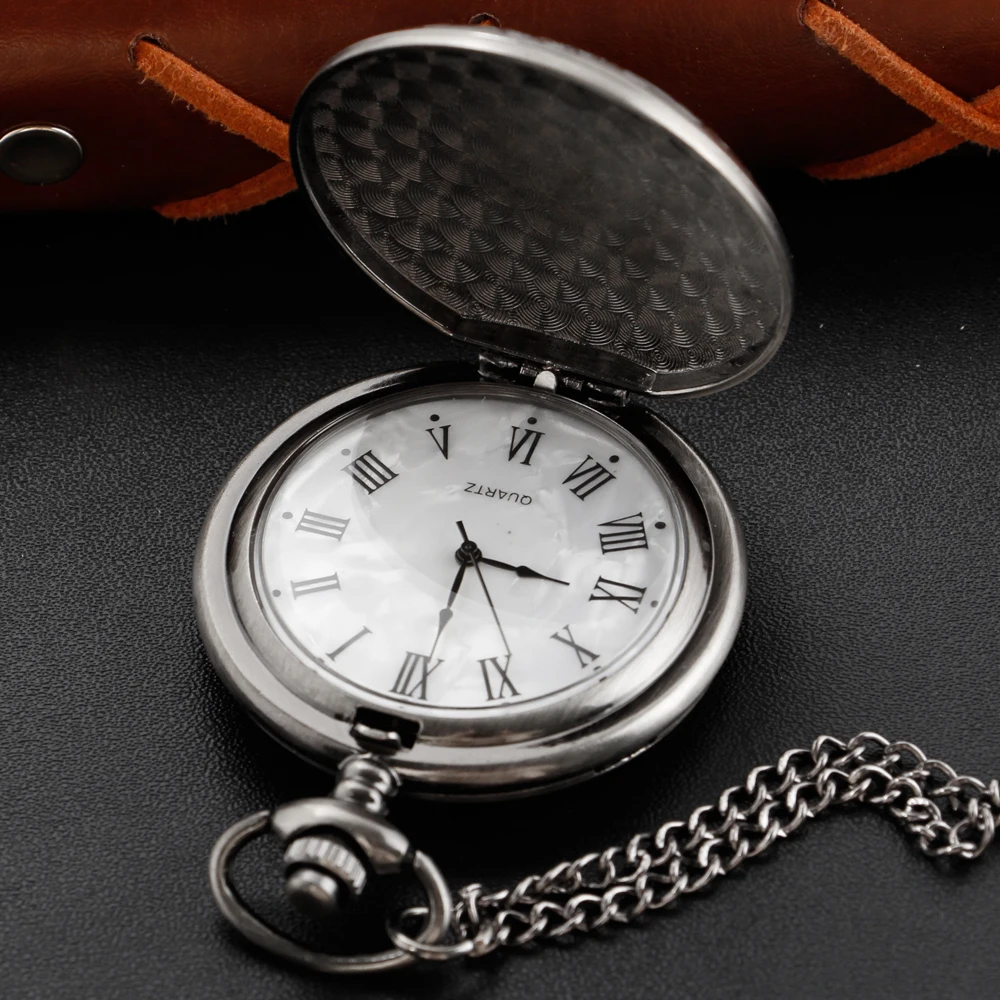 Cinza Aço 1788 Estátua da Liberdade Quartz Pocket Watch Fundada Nos Estados Unidos Mapa Relógio Retro Pingente Presente Dos Homens