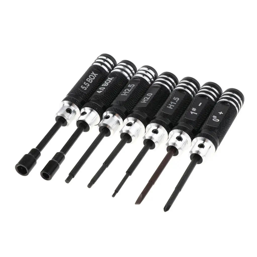 Manual Impact Screwdriver Set Hex Screwdriver Professional Screwdrivers Kit with Anti Slip Handle for RC Helicopter