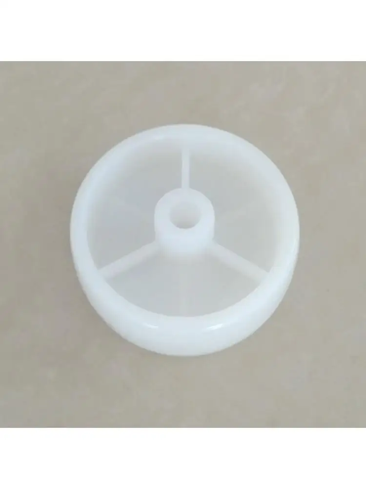 (4 Packs)/Lot 2 Inch Caster Enkele Wiel Diameter 50Mm Plastic Nylon Licht Wit Pp Glad