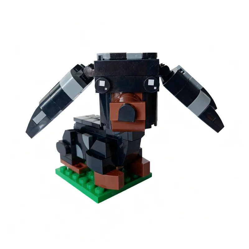 

161pcs MOC Nutka Dachshund Brickhead Brickheadz Model Building Blocks Construction Toy Christmas Gifts DIY Creative Idea Brick