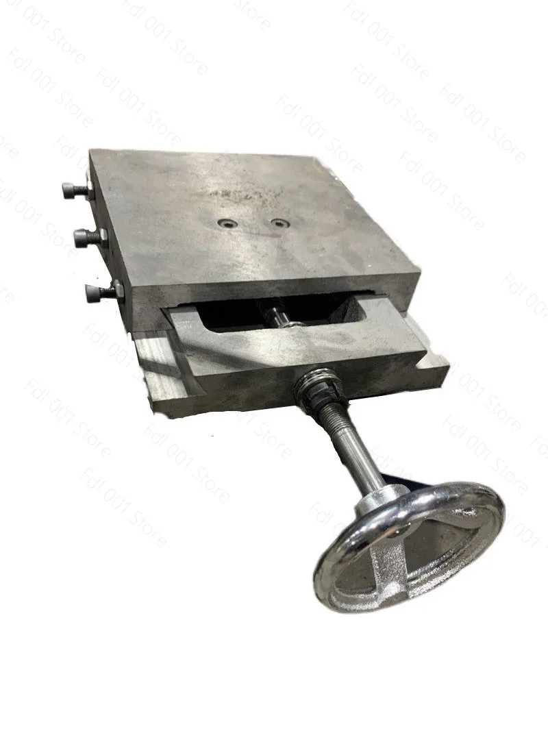 

Cast Iron Workbench Dovetail Groove Drag Plate Screw Guide Rod One-Way Slider Workbench Woodworking Machinery