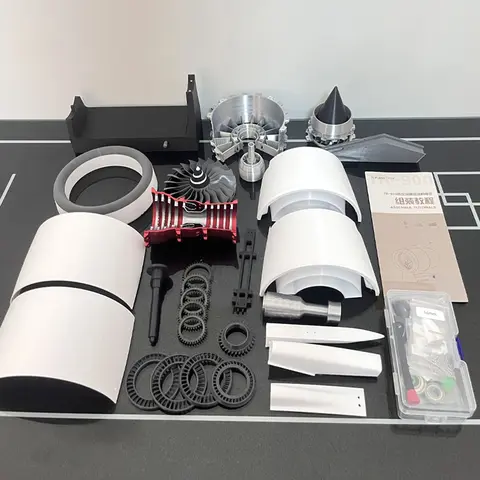 Aircraft Turbofan Engine Model Kit 37CM ​​3D Printed Jet Engine Assembly Model Toy