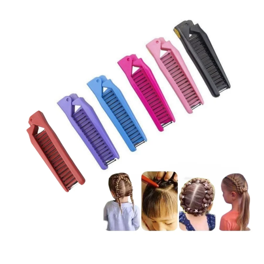 

Portable foldable travel comb, anti-static double-sided styling comb, school and vacation portable hair care comb