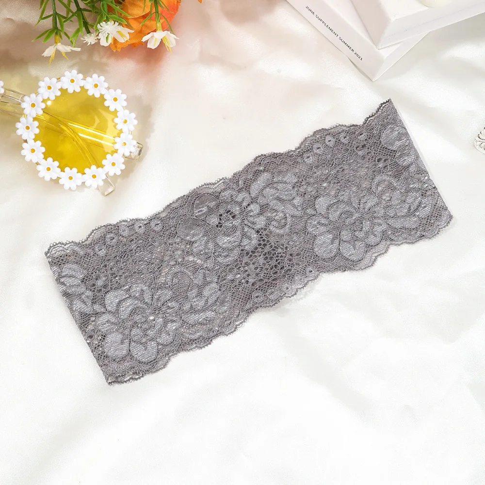 

Fashion Elastic Mesh Lace Hairband Hollow-Out Lightweight Headband Breathable Elegant Headwrap Cap Lady Girls Headwear