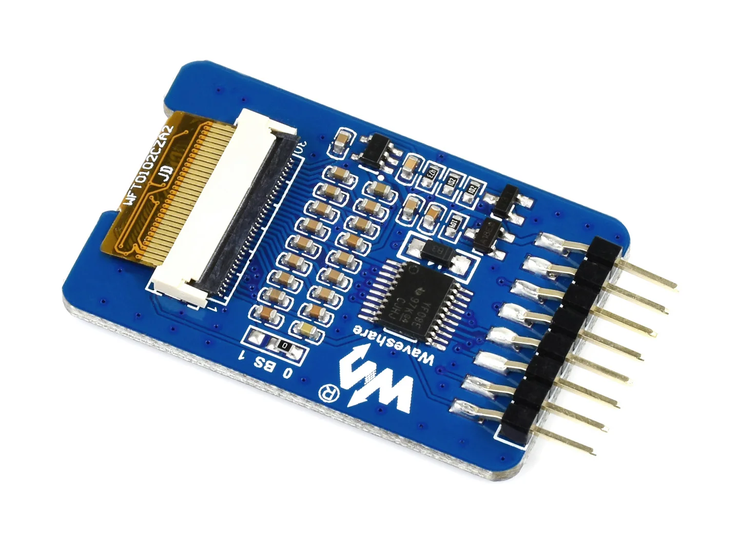 Waveshare 1.02inch E-Ink Paper Display Module Black White Dual Color 128*80 Resolution SPI Interface with Embedded Controller