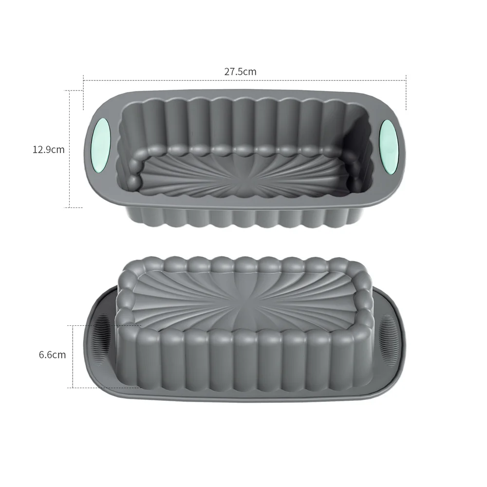 Sartenes de silicona para hornear pan, sartenes de pan para pan casero, moldes de silicona antiadherentes para pan de carne, tostadas