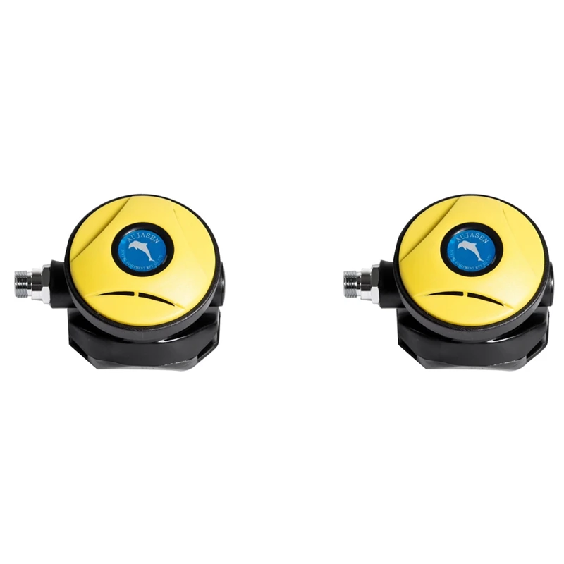 

2X Scuba Diving 2Nd Stage Regulator Professional Underwater Scuba Dive Octopus Diving Regulator Yellow