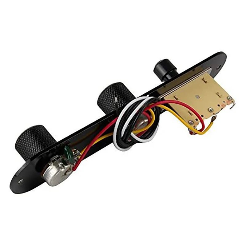 แผงควบคุมกีตาร์แบบ 3 ทาง ยี่ห้อ Shoppingsports สำหรับกีตาร์เทเลแคสเตอร์ สีดำ