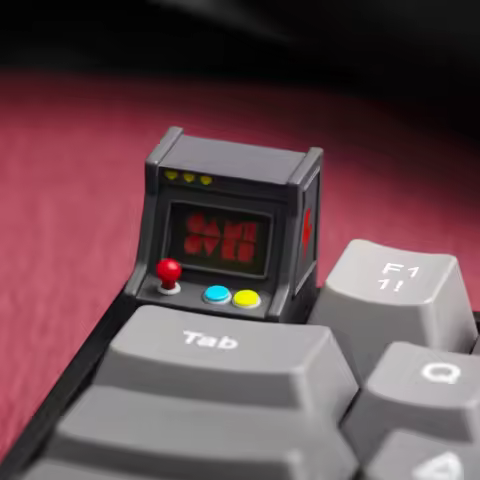 Retro Game Console Artisan Keycap Custom Gaming Resin Keyboard Cap 1U Original Point KeyCap for Mechanical Keyboard Accessories