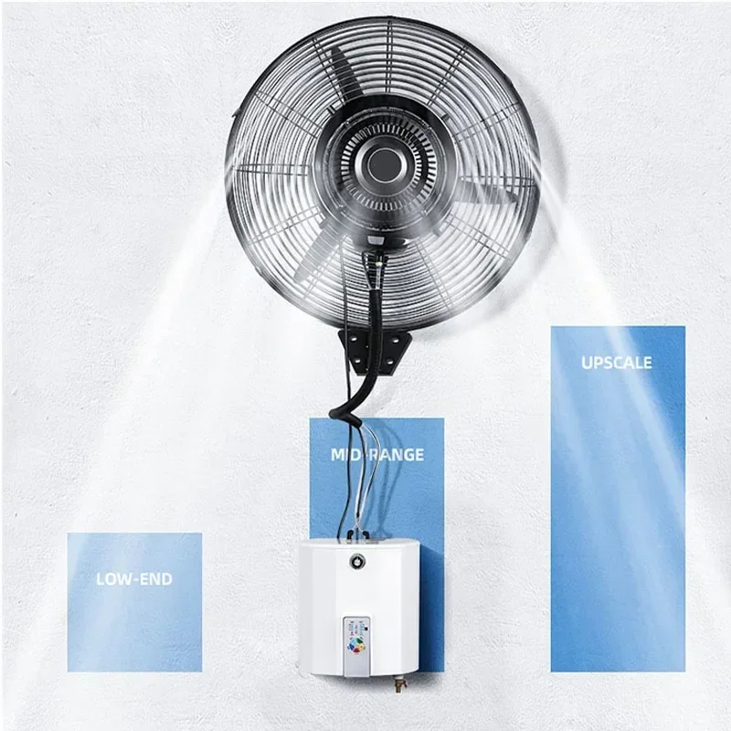 220v Elettrico a Parete Industriale Spray Ventilatore di Raffreddamento Nebbia Esterna Raffreddamento ad Acqua Umidificazione Ad Alta Potenza Acqua Atomizzazione Ele