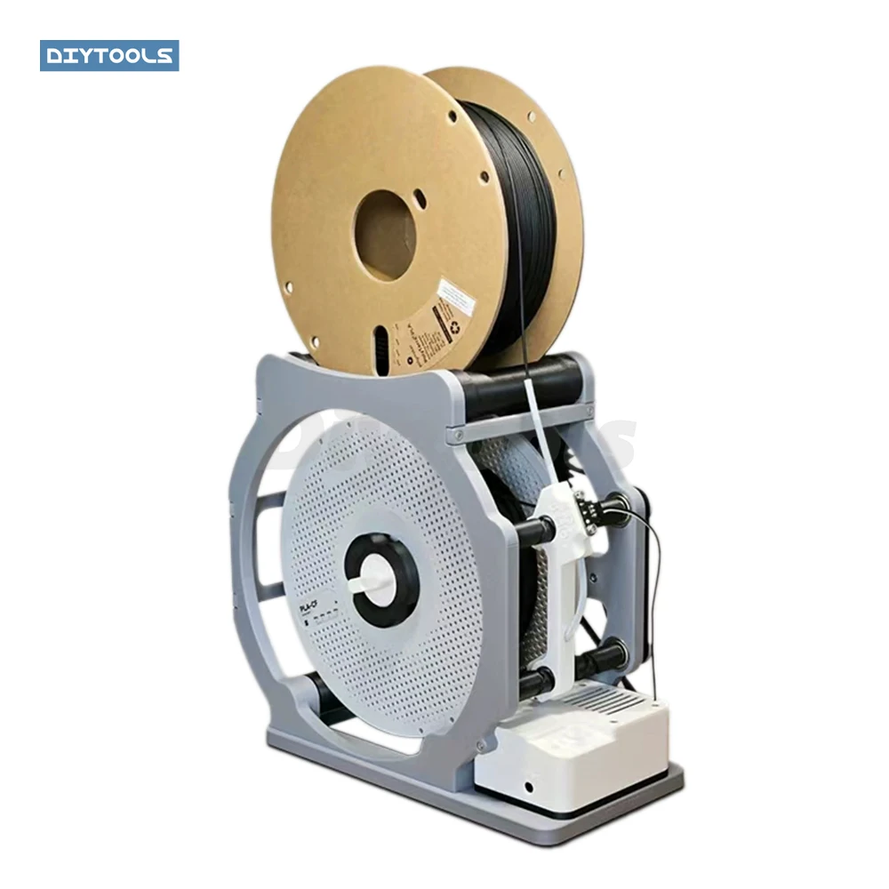 Smart Cable Reel Winder - 3D-Printed Electric/Hand-cranked Wire Winding Machine, PETG Filament Spool for Printing Consumables