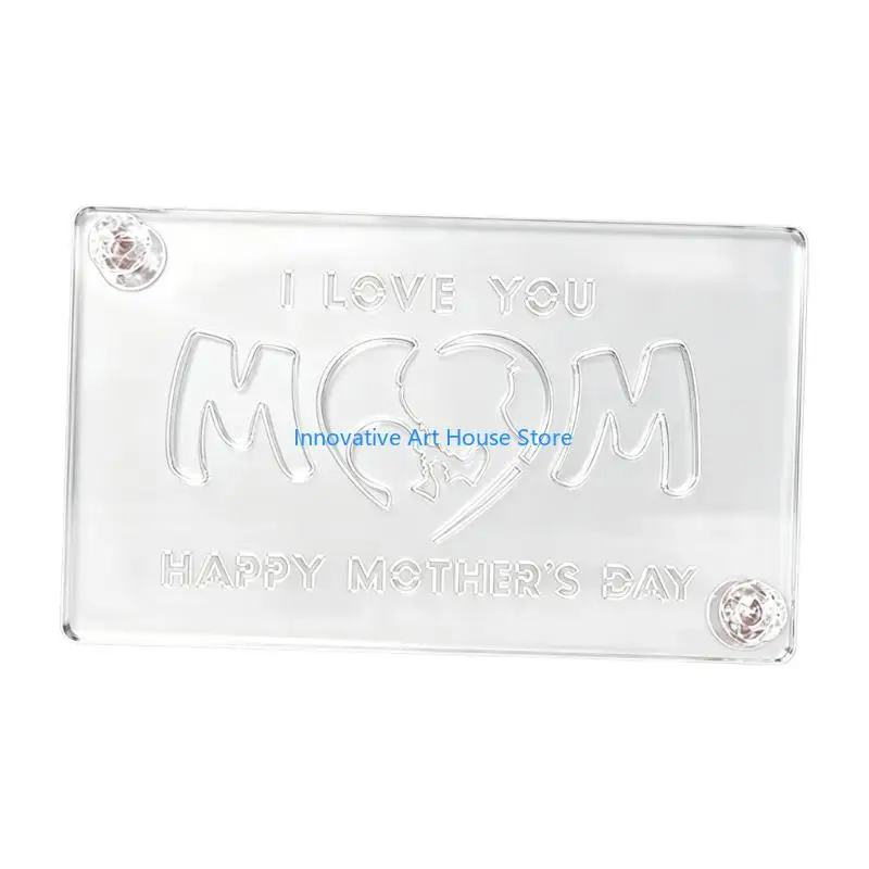 E1PC Acrylic Cake Decorating Template Dusting Molds For Dessert Pastries