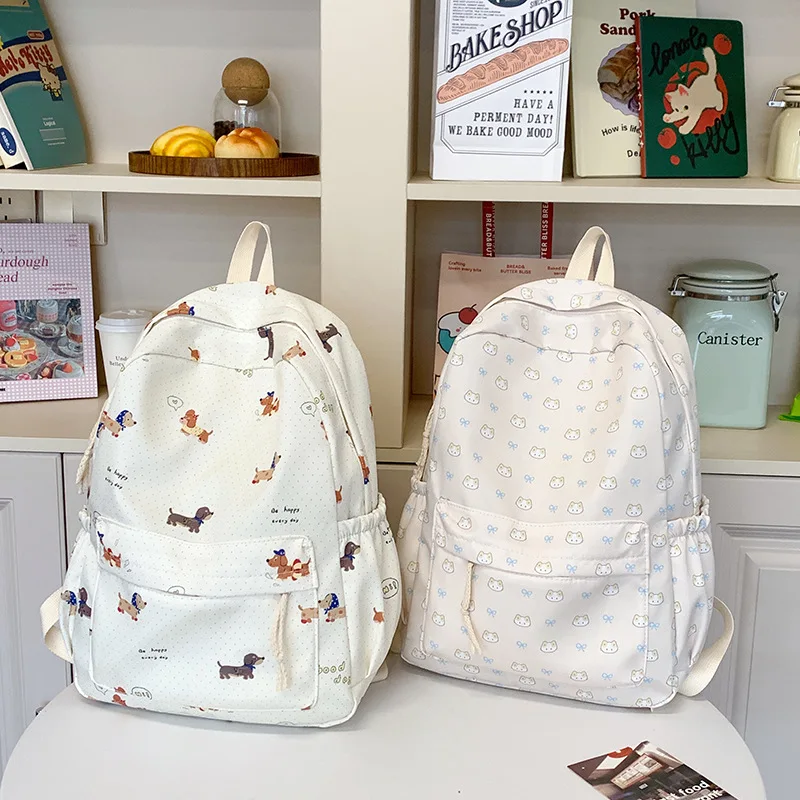 

Kawaii Bag Sweet Style Handbag Cute Kitten Schoolbag For Girls High Appearance Level Japanese Korean Style Girl's Cat Backpack