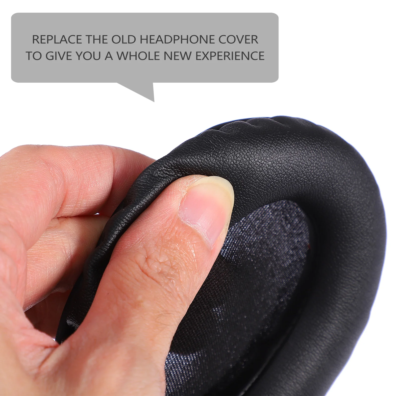

2 Pcs Headphone Ear Pad Skin Durable Replacement Gaming Ear Cushions Noise Isolation Fidelity Practical
