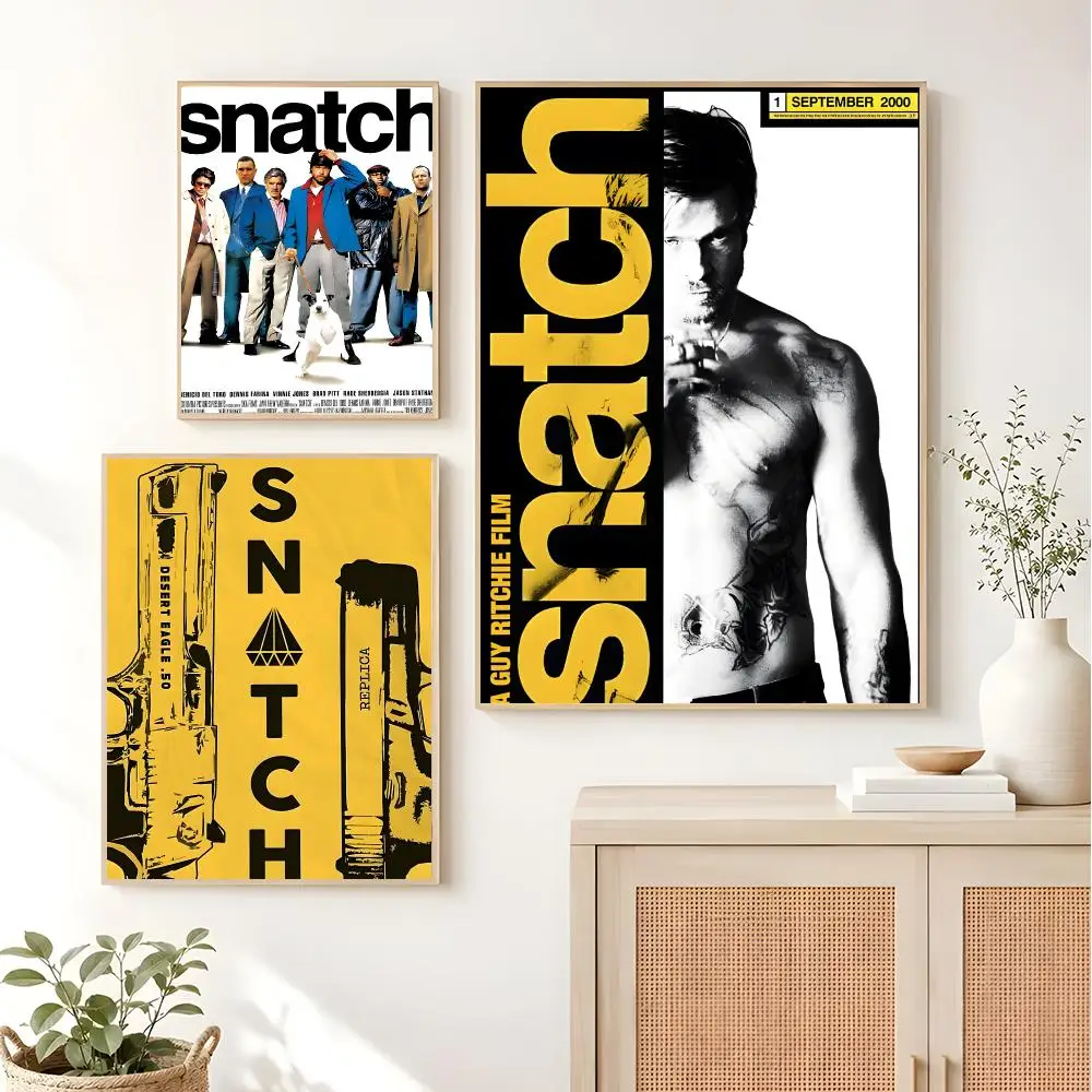 Classic movie Snatch Poster Sleek Living Space Accents Current Style Home Wall Decor