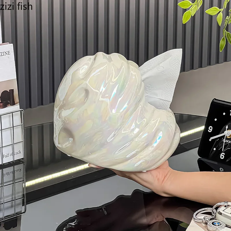 Heart Shaped Ceramic Tissue Box Creative Irregular Napkin Paper Box Removable Tissue Box Tissue Container Household Goods