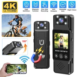 New 4K Wifi Mini Camera Digital Video Recorder Worn BodyCam Night Vision DVR 1000mAH Rechargeable Battery Camcorder For Outdoor