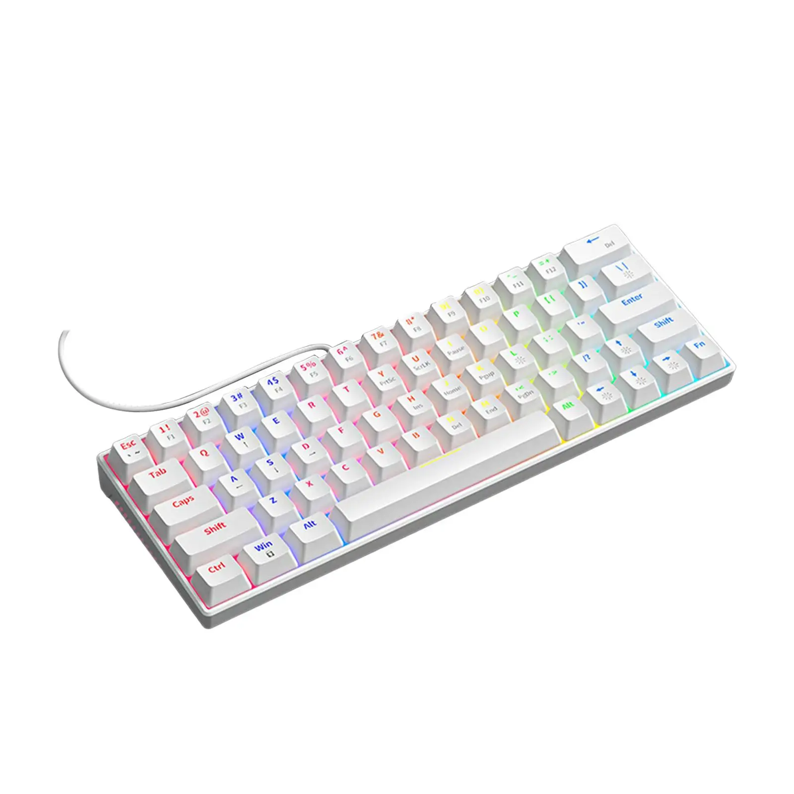 USB Wired Mechanical Keyboard English Layout RGB Backlight Laptop Keyboard