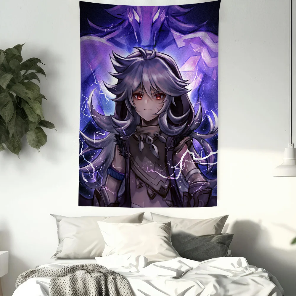 Genshin Impact Razor Printed Large Wall Tapestry Art Science Fiction Room Home Decor Decor Blanket