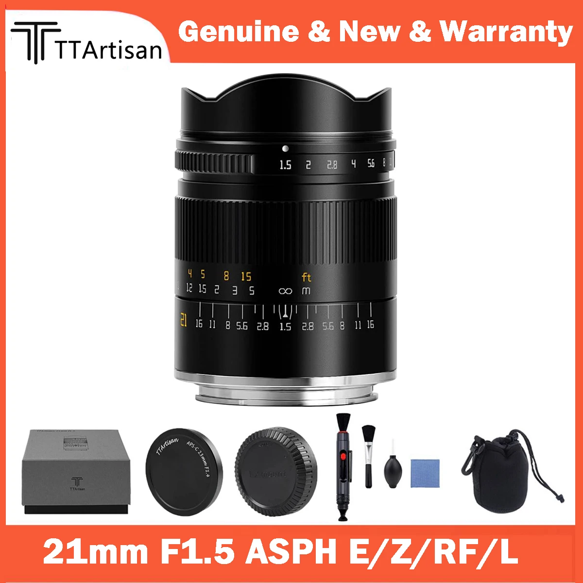 

TTArtisan 21mm F1.5 Full Frame ASPH Lens for Sony E A7RIII A7S A7C Canon RF R5 Nikon Z6 Z7 Sigma FP Lumix Leica L mount Cameras