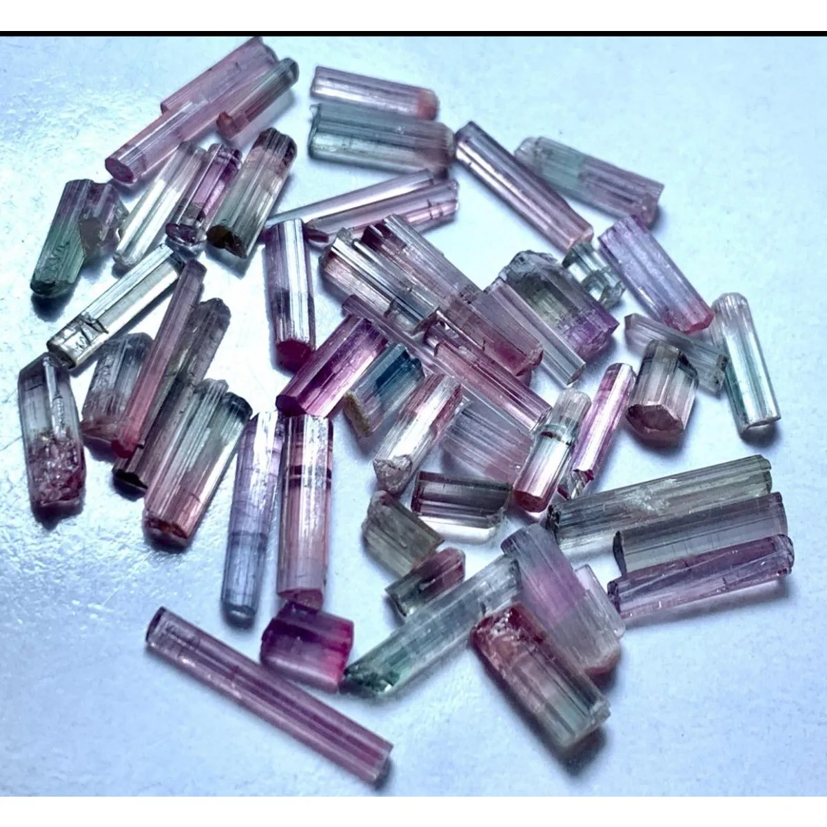 Brazilian Elbaite Gemstone Rough Collection, 10g 5-15mm Multicolor Stones, Display Case for Collector Gift Box