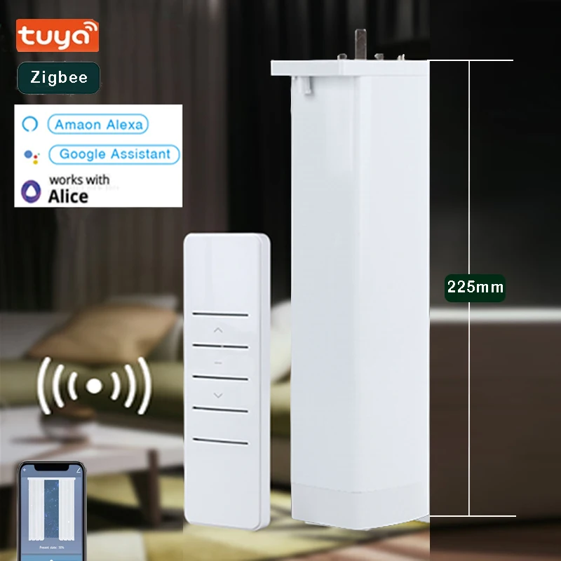 

Newest Generation Tuya Zigbee Electric Smarts Curtain Motor Intelligent Yandex Alice Alexa Google For Smart Home