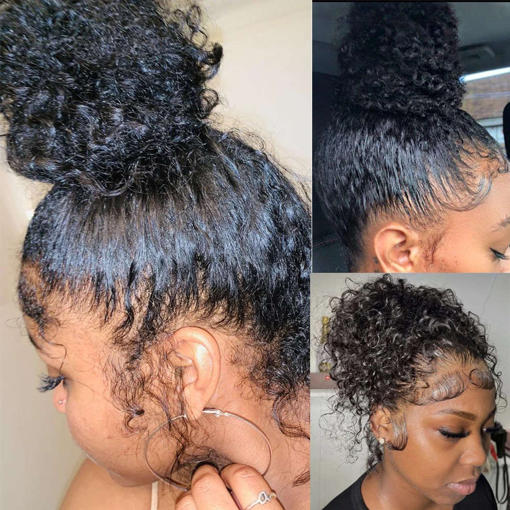 32 بوصة شفافة موجة عميقة HD الدانتيل الباروكات الأمامية شعر الإنسان 180% الكثافة 13x4 شعر مستعار الدانتيل عميق مجعد الدانتيل الجبهة الباروكات للنساء