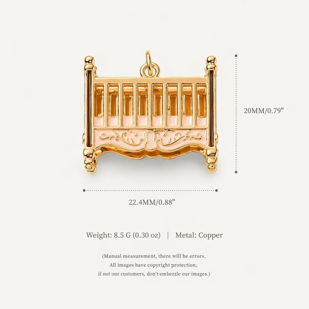Einfacher und vielseitiger, süßer, pinker Schminktisch für den täglichen Gebrauch, Prinzessinnen-DIY-Anhänger-Charms für Schmuck. – Detail 6