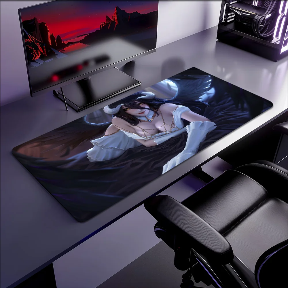 Albedo O-Overlord Cute Mouse Pad Non-slip Thickened Large Writing Lockedge Office Student Gaming Cushion MousePad