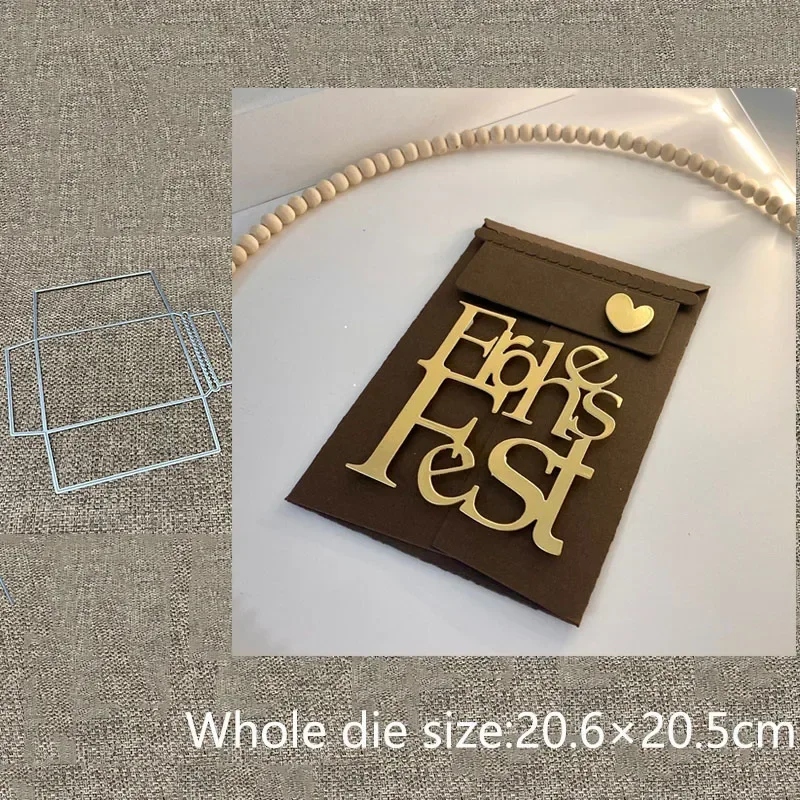 

New Design Craft Metal stencil mold Cutting Die Envelope Decoration scrapbook die cut Album Paper Card Craft Embossing