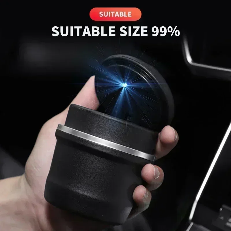 Car Ashtray LED Light Alloy Ash Tray Aluminum Cup For Hyundai I10 I20 I30 I40 IX20 IX35 Tucson Solaris Verna Azera Accessories