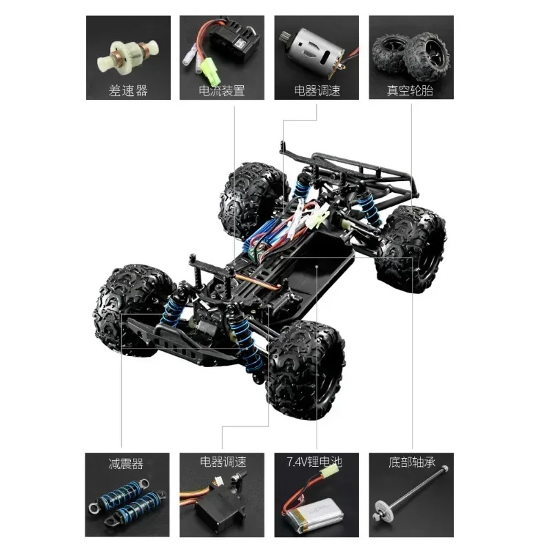 Pxtoys 9300 9301 9302 PX PX9300 PX9301 PX9302 1/18 RC car spare parts motor servo Shock absorber Drive shaft Differential Link view 3