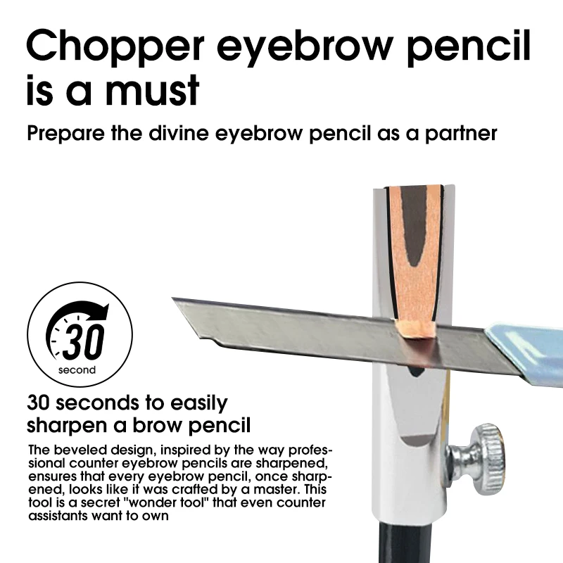 Eyebrow Pencil Sharpener Portable Eyebrow Pencil Sharpening Tip Thin Tool for Microblading Tattoo Supplies Permanent Makeup Tool