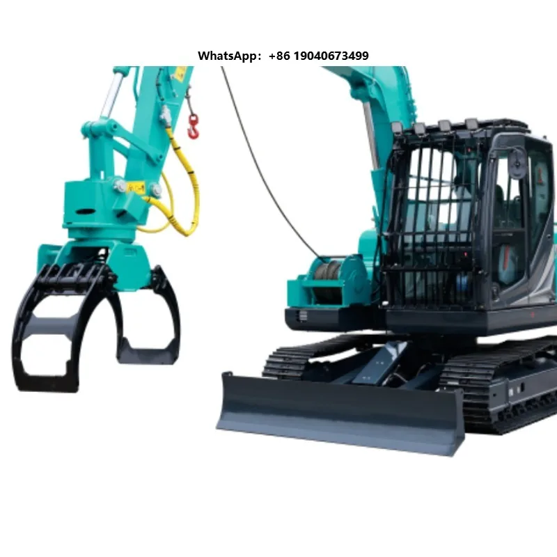 Ton Forest Master Forestry Excavator Isuzu Crawler Type Precision Operation Platform 6470mm Reach shi