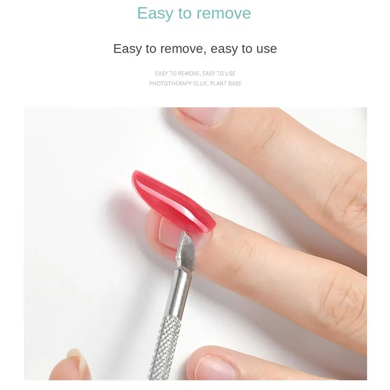 غراء أظافر قوي لأطراف أظافر الأكريليك - مزيف، فرشاة، سريع الجفاف، سهل الاستخدام، غراء سريع متين وطويل الأمد للأظافر الصناعية