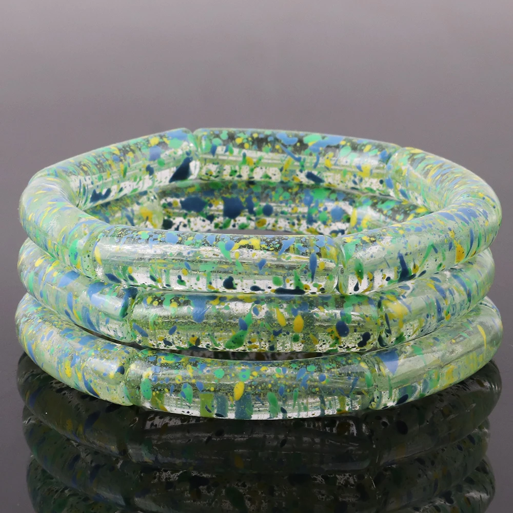 Новинка, Женские бамбуковые браслеты, украшенные искусственными зернами, в богемном стиле, с прозрачными бусинами, браслеты, ювелирные изделия, Летние подарки для вечеринок