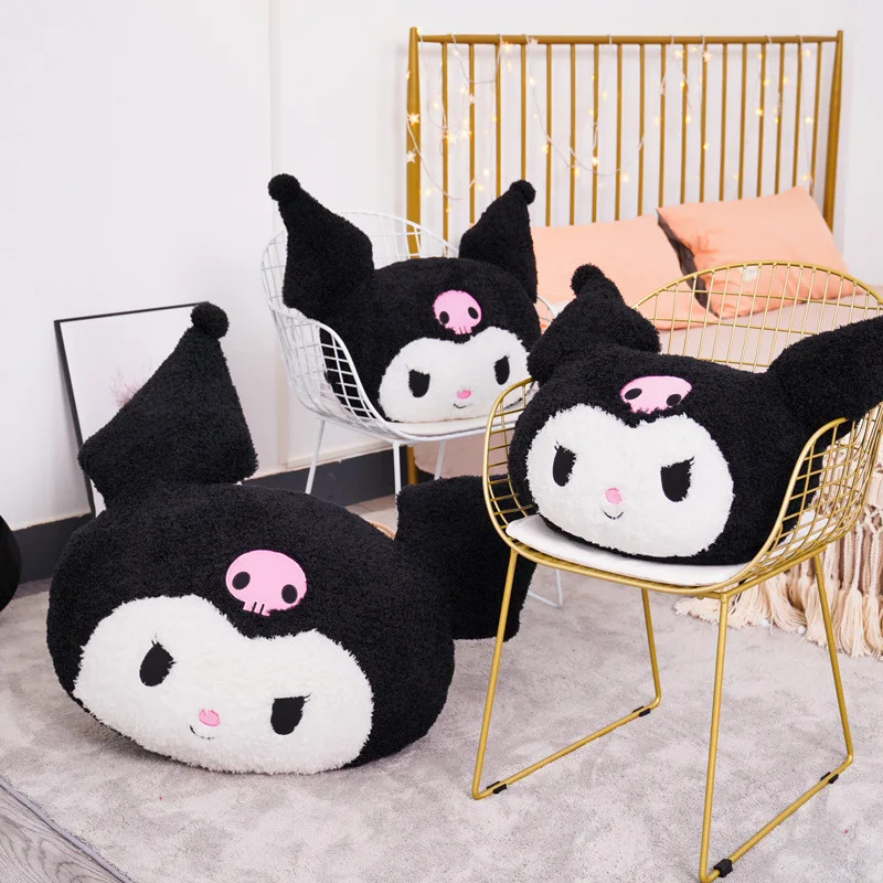 Oversize Sanrio peluche Kuromi Melody cuscino cuscino simpatico cartone animato bambola divano san valentino Kawaii fidanzata regalo di compleanno