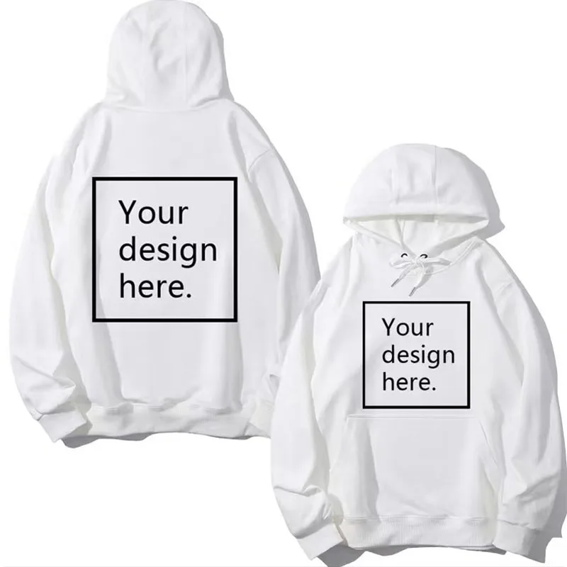 Design your own men's and women's universal trendy casual jacket with a hood and sweater made of 280g fabric. Personalized gift.