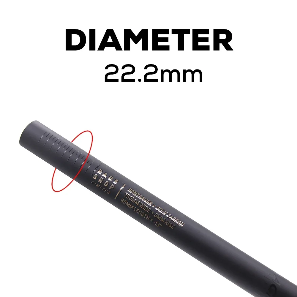 MTB-Fahrrad RSL Integrierter Lenker Carbon MTB-Lenker Carbonlenker, 28,6 mm, Vorbau 70 80 90 mm, 700-800 mm XC Trail, -13 ° Stiel – Detail 7