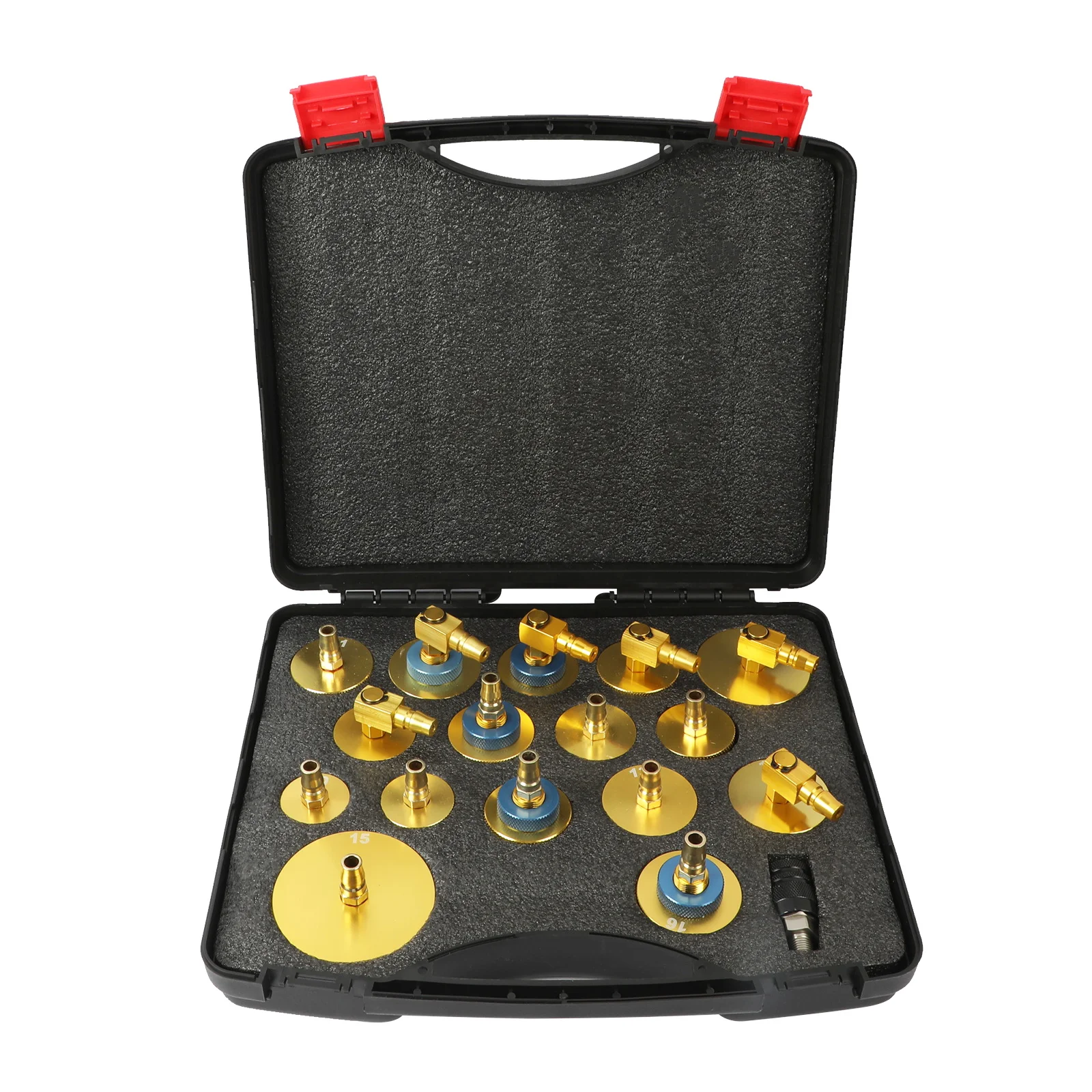 Factory OEM  17 Pcs AUTOOL  Trolley Pulsating Smart Brake Fluid Oil Exchanger Connector Adapter Tool Kit