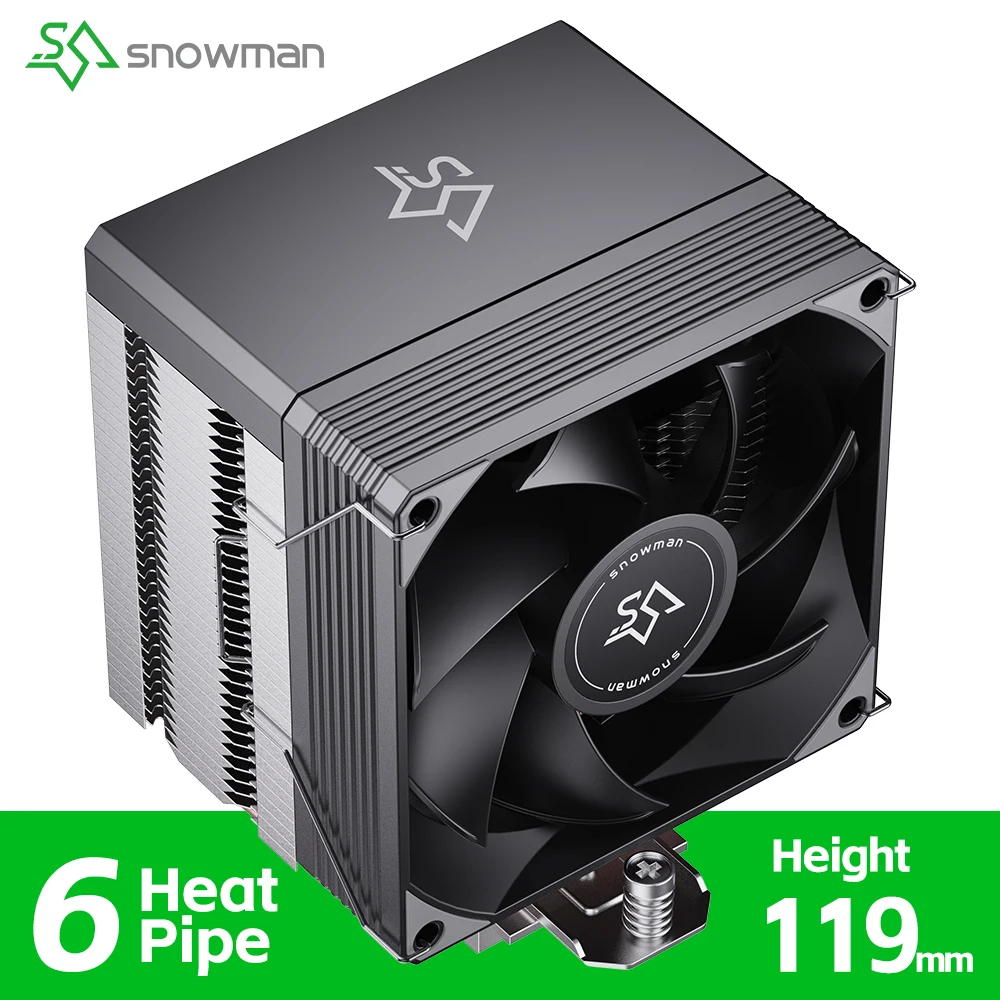 

SNOWMAN MX94-V3-SE CPU Cooler air Cooling 4 heat pipes PC heat sink PWM Fans Intel LGA1851 1700 1200 1150 X99 2011 AMD AM5 AM4