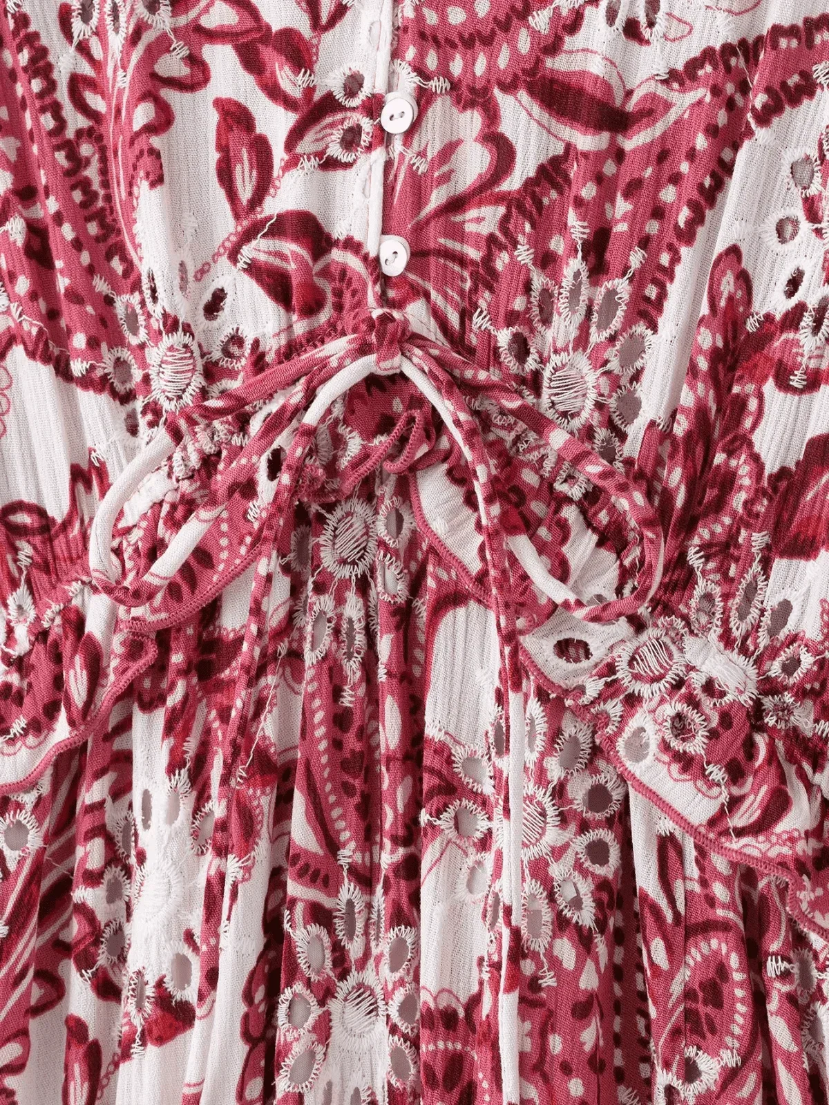 Estate nuove donne scava fuori abito ricamo abito longuette moda abiti lunghi larghi manica lunga stile vacanza abiti femminili