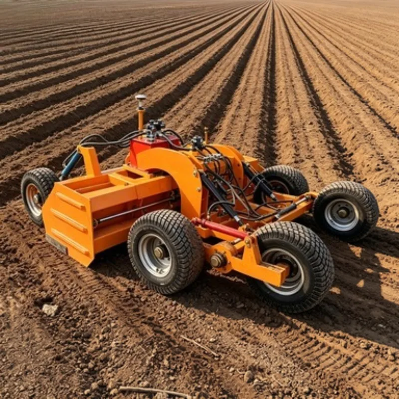 High-Accuracy Laser Land Levelling Machine Tractor Pull Grader Soil Scraper 3M Working Width