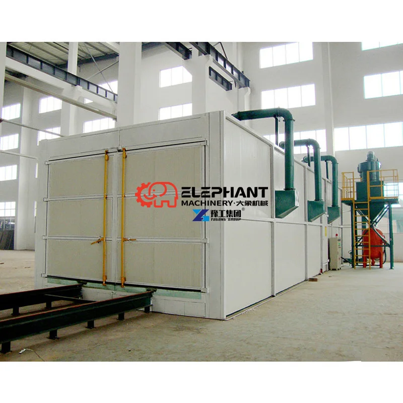 The Fully Automatic Recycling Sand Blasting Room Factory Customized Sandblasting Chamber with Dust Collection System