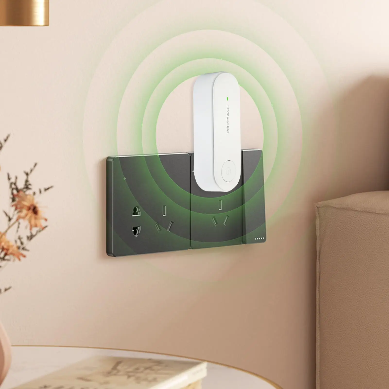Plug in Air Purifiers for Home Negative Ion Filtration System Particulate Remover Quiet Filter for Kitchen Workplace Garage
