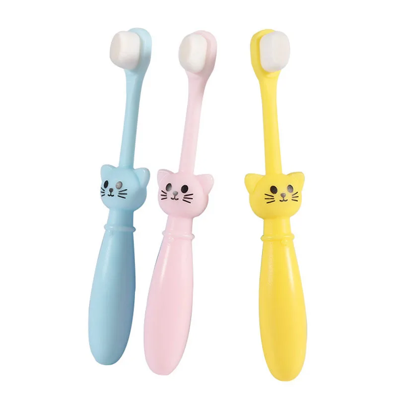 Children Babies Tooth Brushes Kid Cartoon Cat Super Soft Bristle Toothbrush High Quality Training Cheap Dental Care for 1-6Y Kid