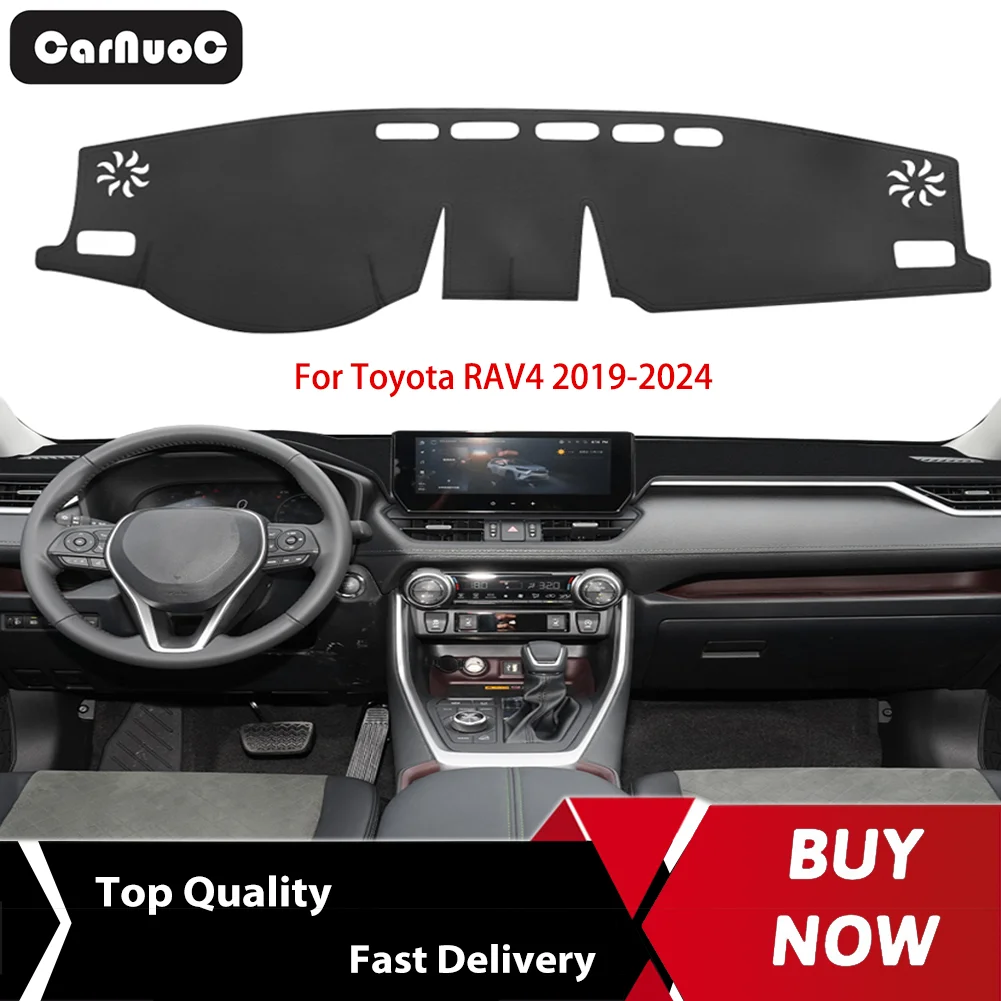 

For Toyota RAV4 RAVW XA40 2019-2024 Anti UV Dashboard Protector Mat Non Slip Sunshade Cover For Car Interior Instrument Panel